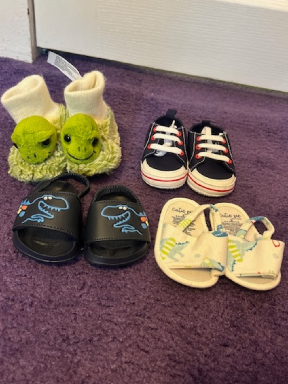 Baby Shoes, Mixed kids (x4), size 6-9/12 months